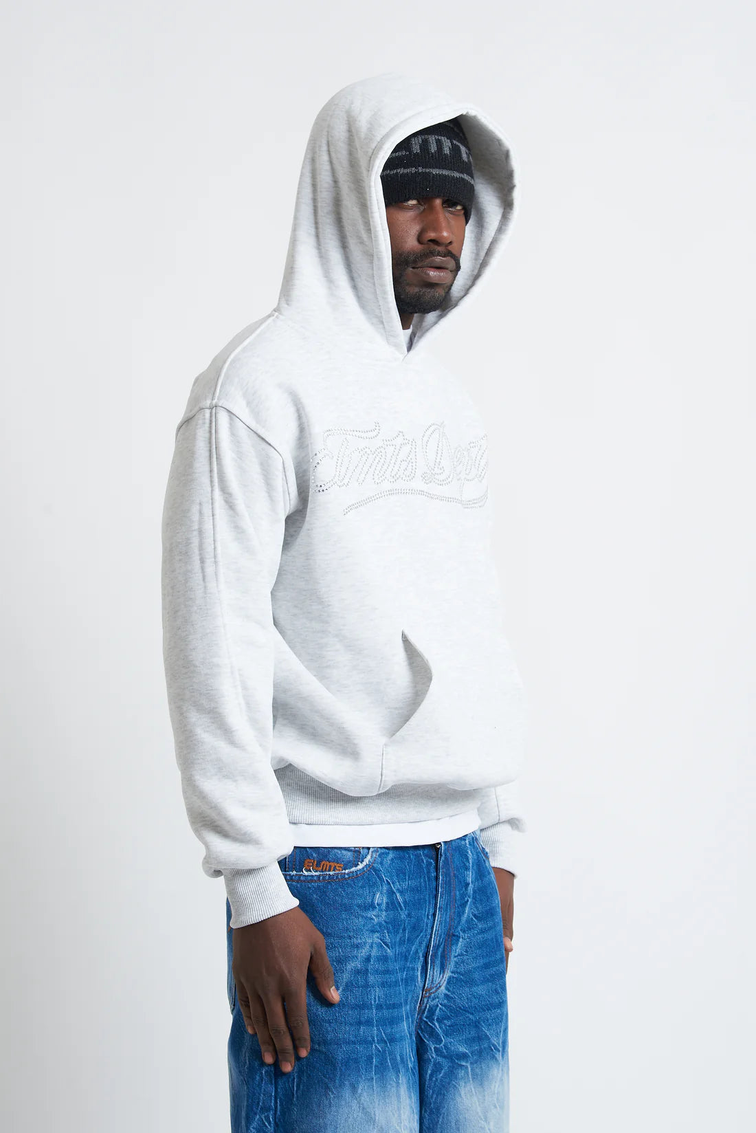 Hoodie Dept Strass Grey Nik