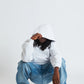 Hoodie Dept Strass White