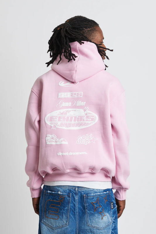 Hoodie Killer Pink & White