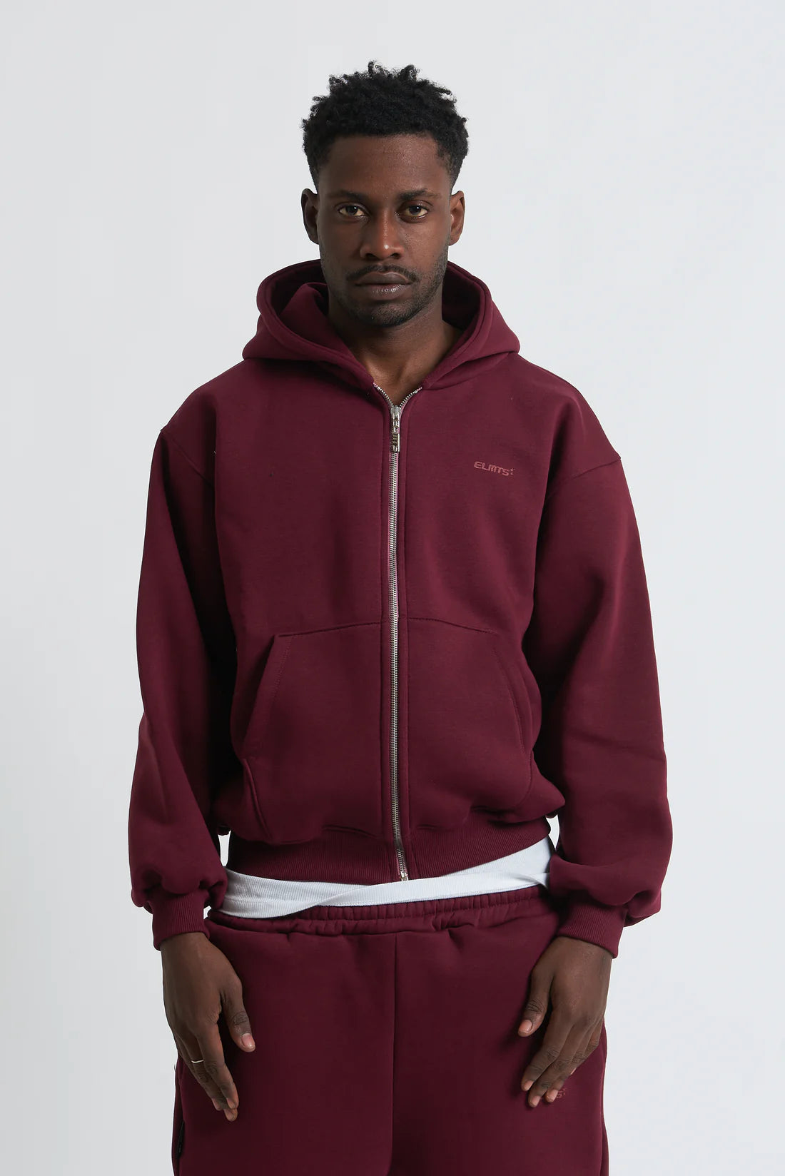 Zip Hoodie Bordeux