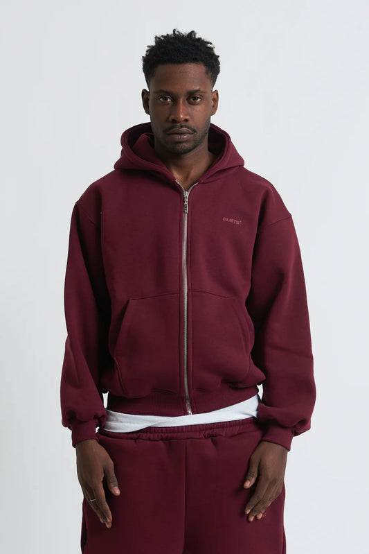 Zip Hoodie Bordeux