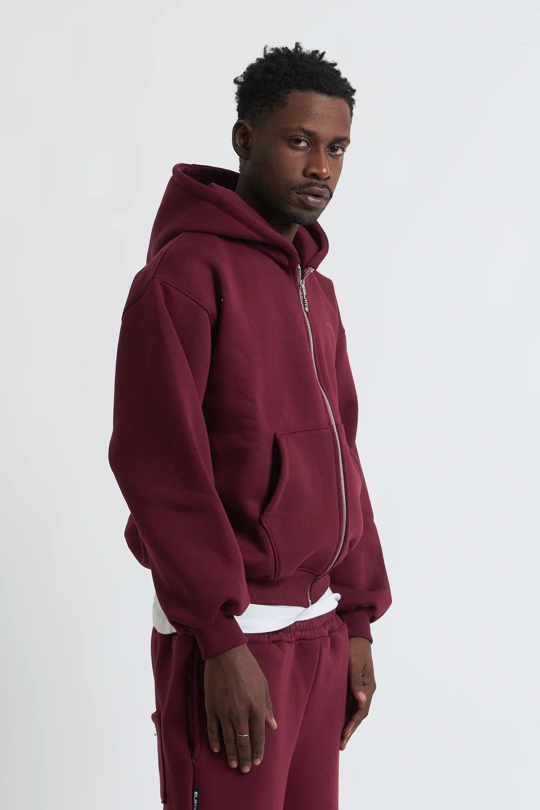 Zip Hoodie Bordeux