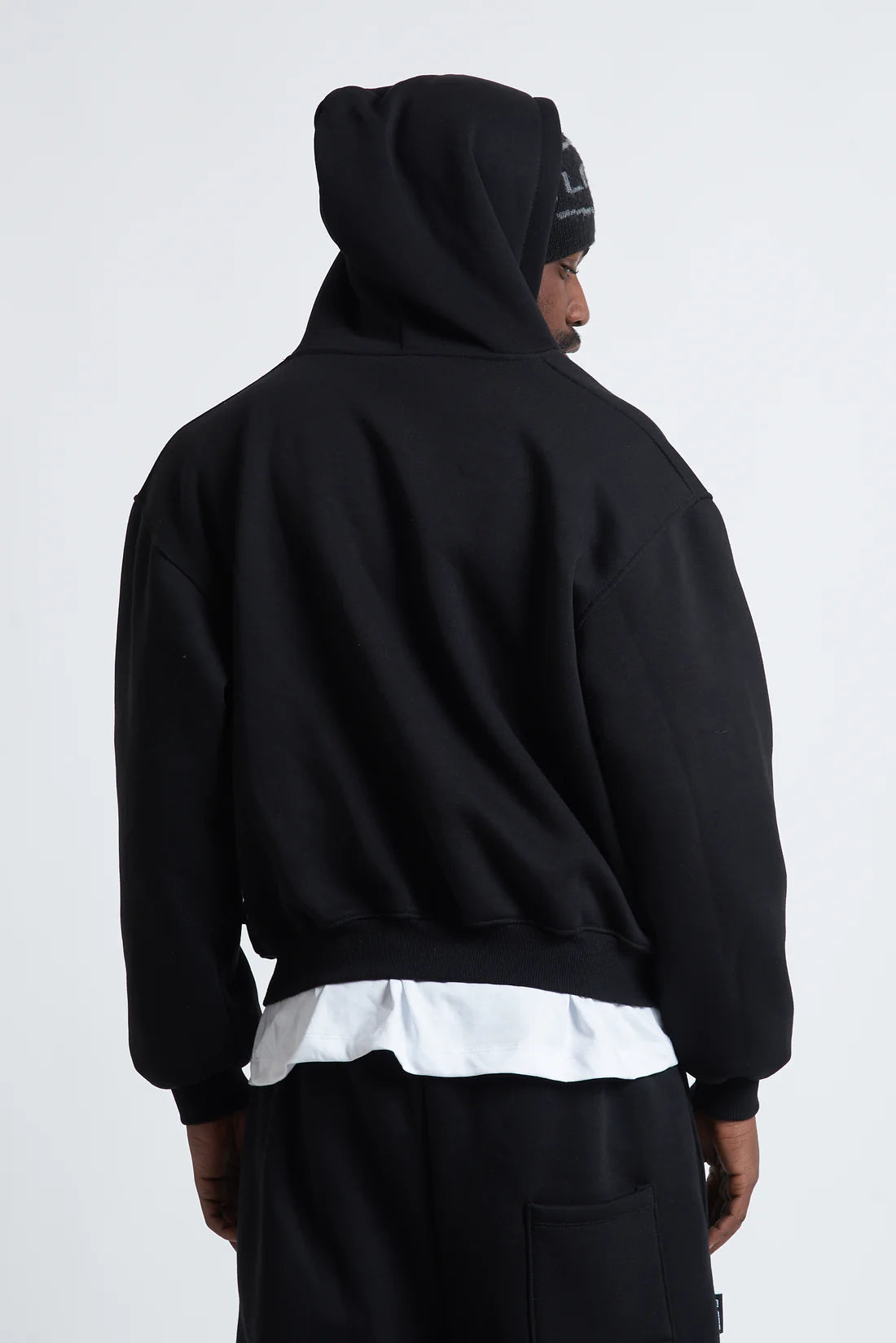 Zip Hoodie Steel Black