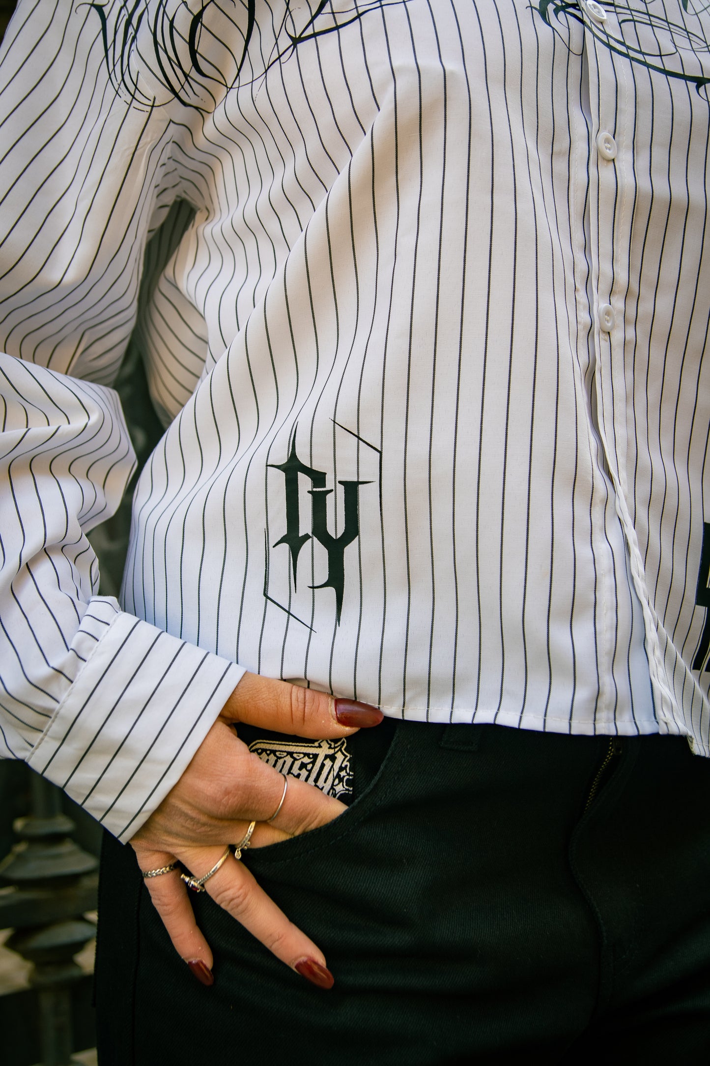 Dynasty Jacket Legacy Stripe White