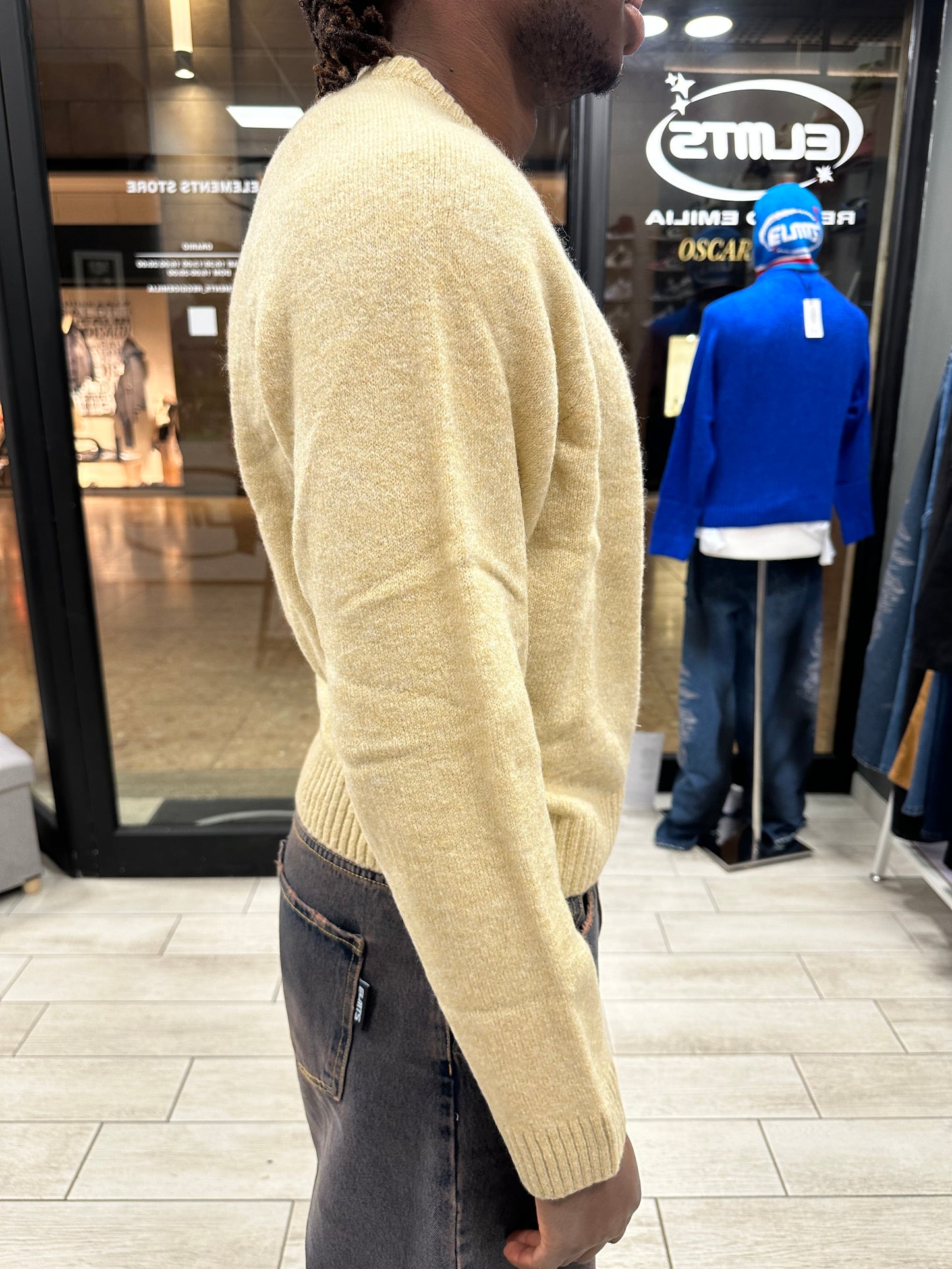 Sweater Crop Crema