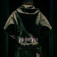 Dynasty Tribal Flame Zip Hoodie Washed Black