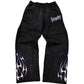 Dynasty Tribal Flame Jogger Washed Black