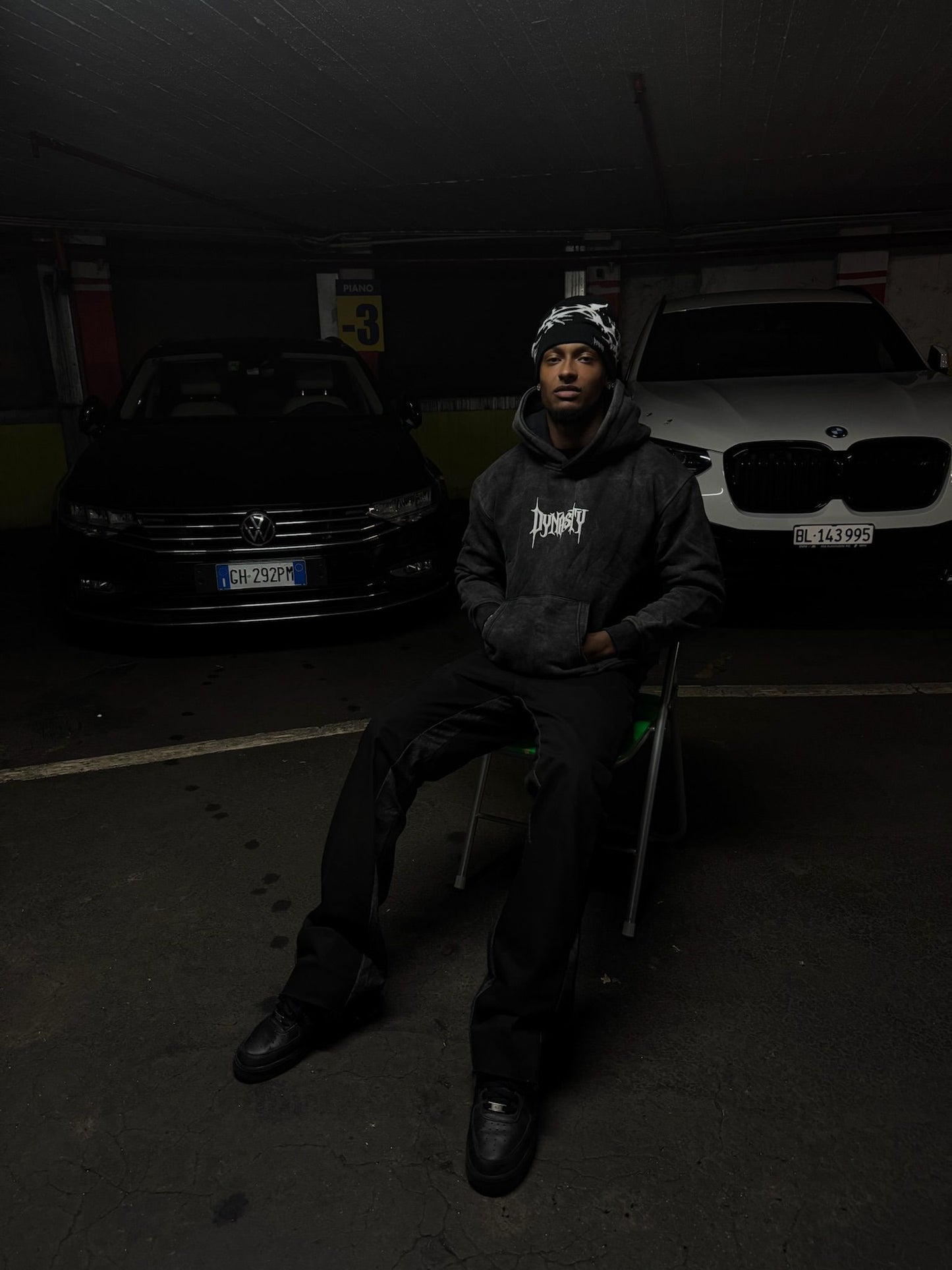 Dynasty Noir Flared Denim | Unisex