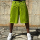 Jorts Cotton Embroidered Dark Acid