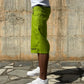 Jorts Cotton Embroidered Dark Acid