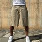 Jorts Cotton Embroidered Sand
