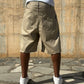 Jorts Cotton Embroidered Sand