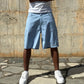 Jorts Cotton Embroidered Sky