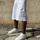 Jorts Cotton Embroidered White
