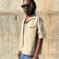 Jacket embroidered Sand