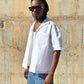 Jacket embroidered White