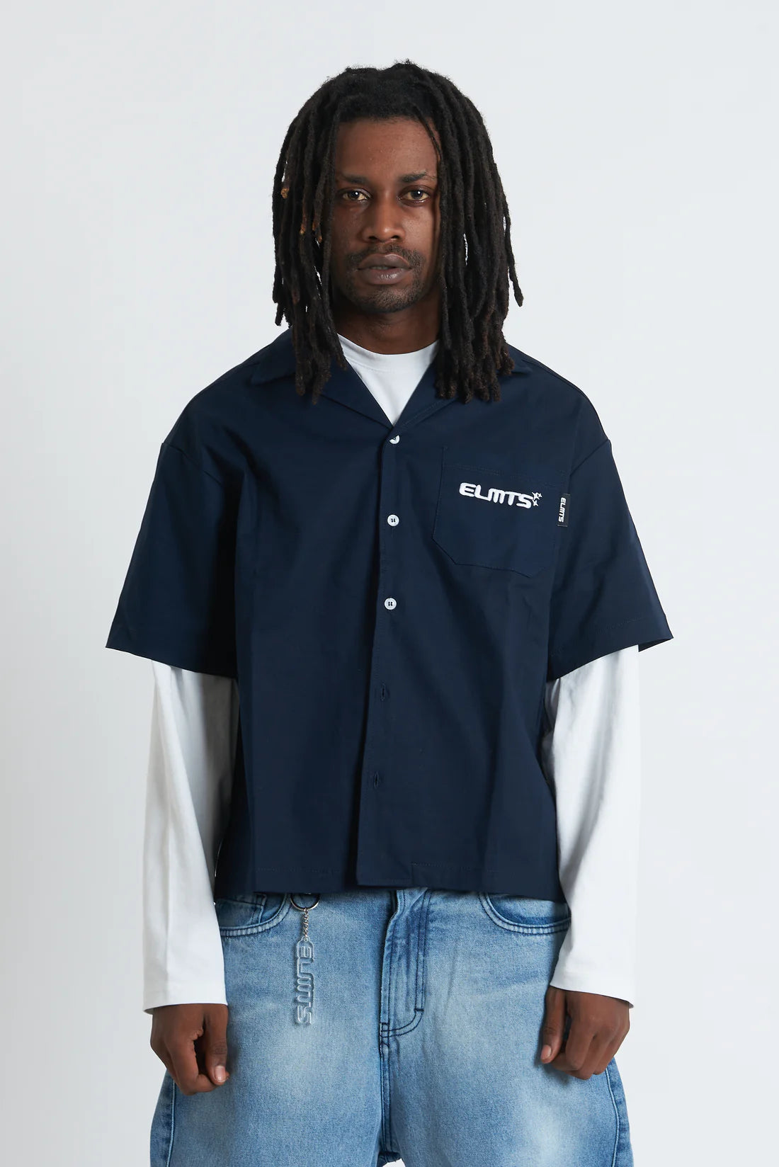 Jacket embroidered Navy