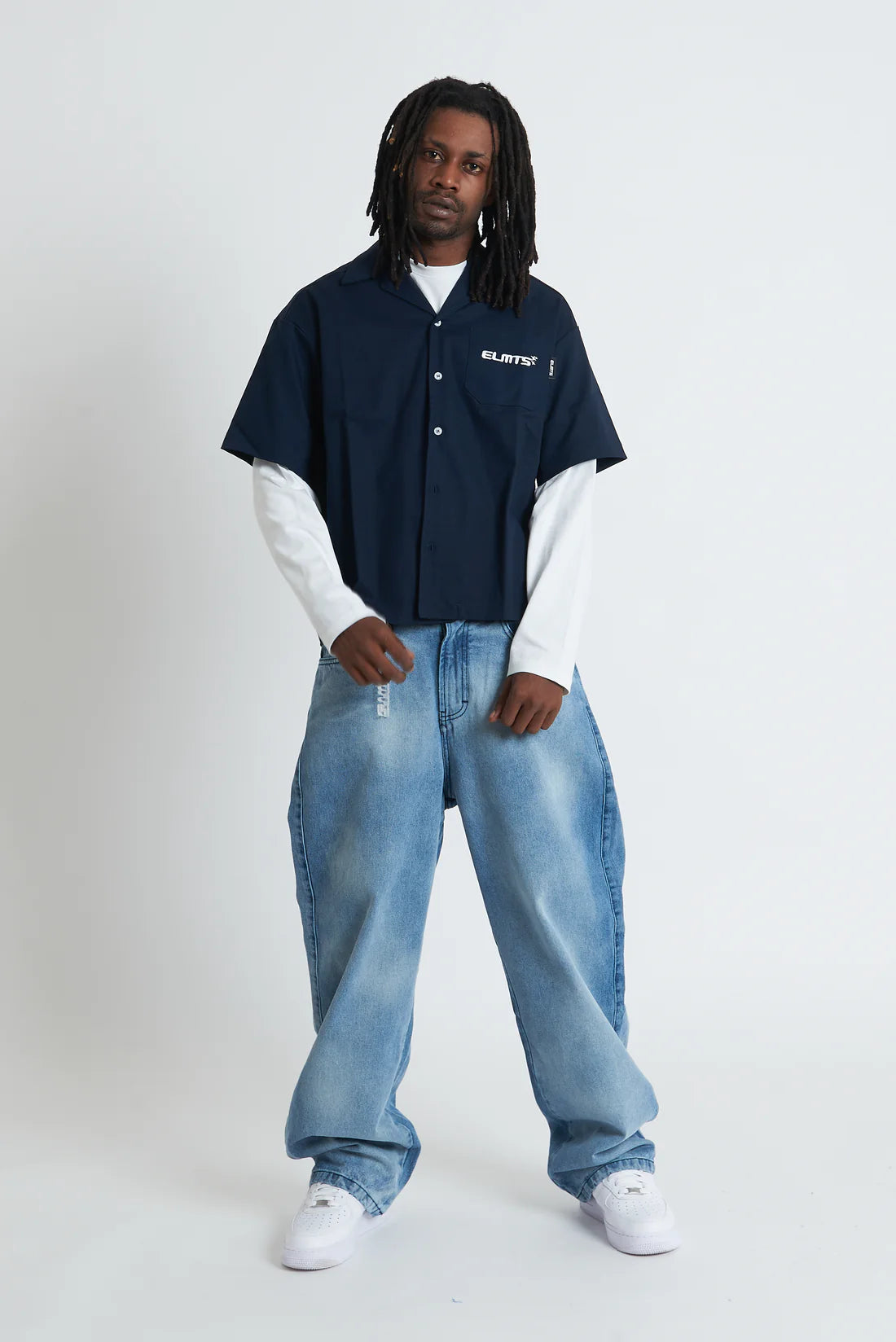 Jacket embroidered Navy