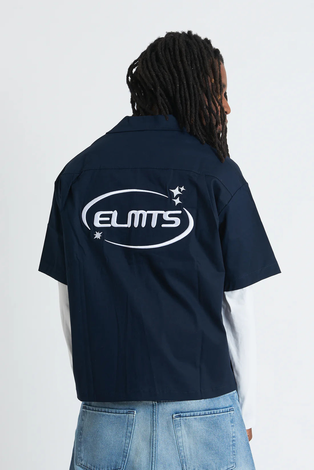 Jacket embroidered Navy