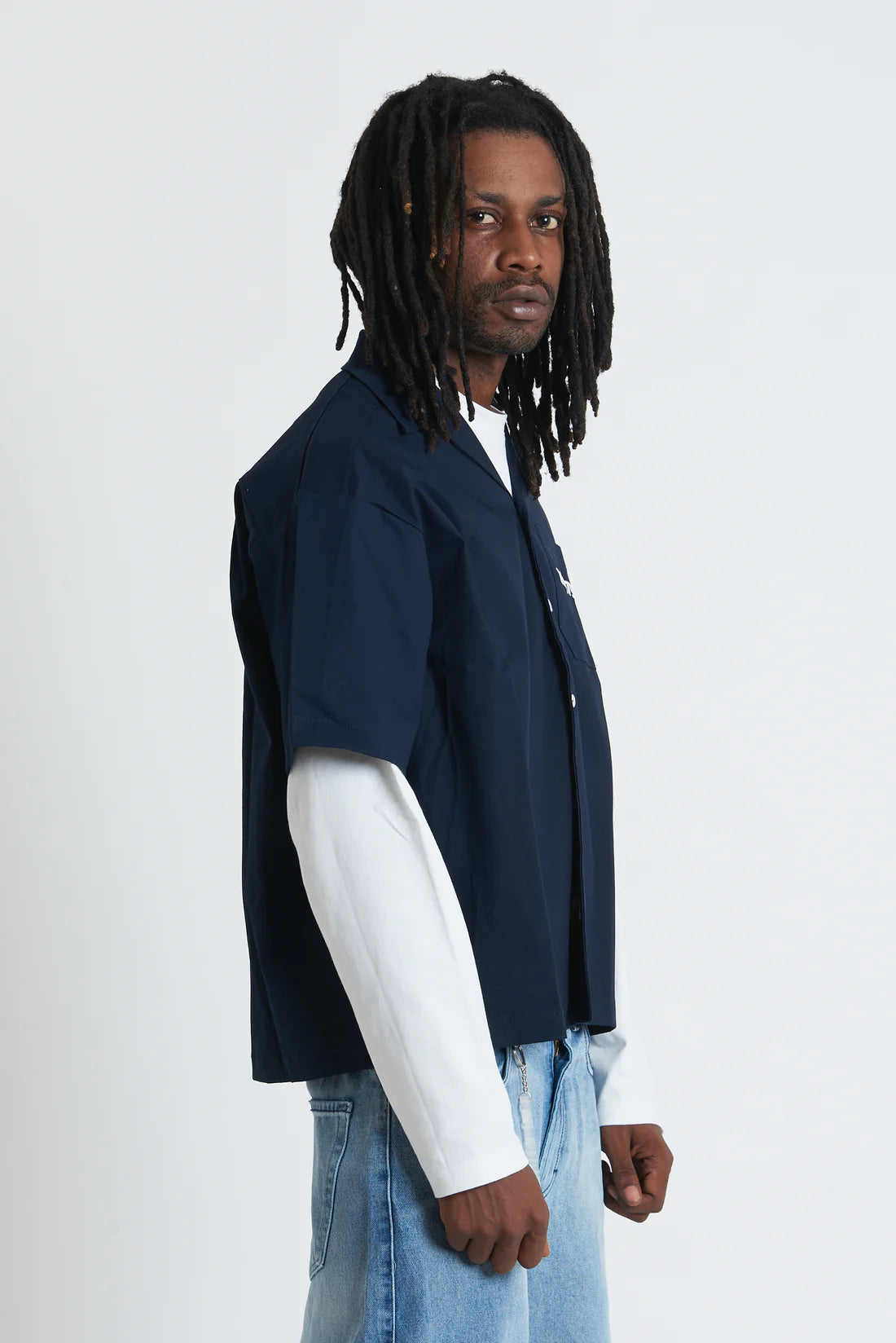 Jacket embroidered Navy