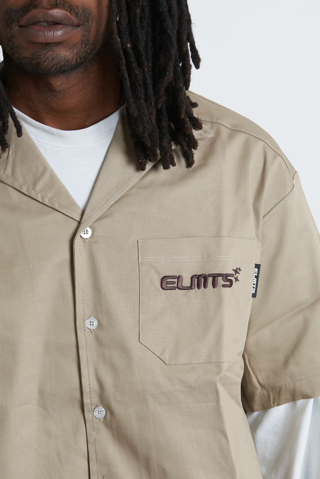 Jacket embroidered Sand