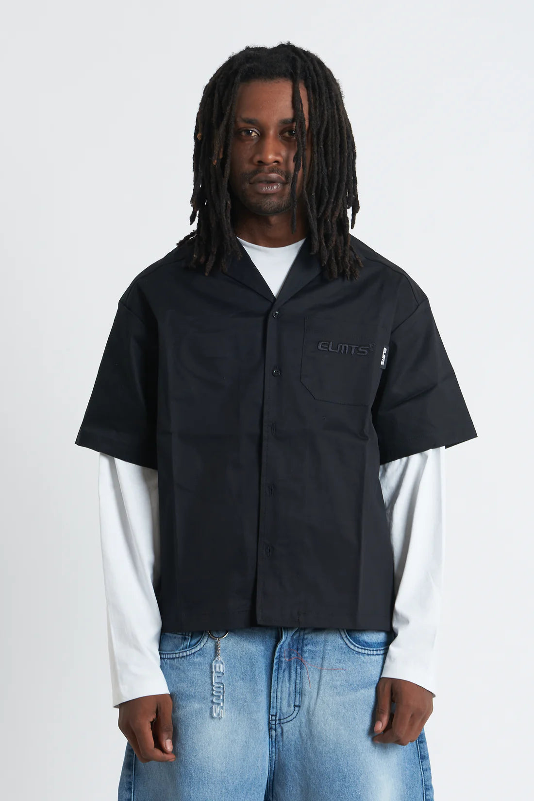 Jacket embroidered Black