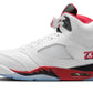 Jordan 5 Retro Fire Red Black Tongue (2025)
