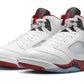 Jordan 5 Retro Fire Red Black Tongue (2025)