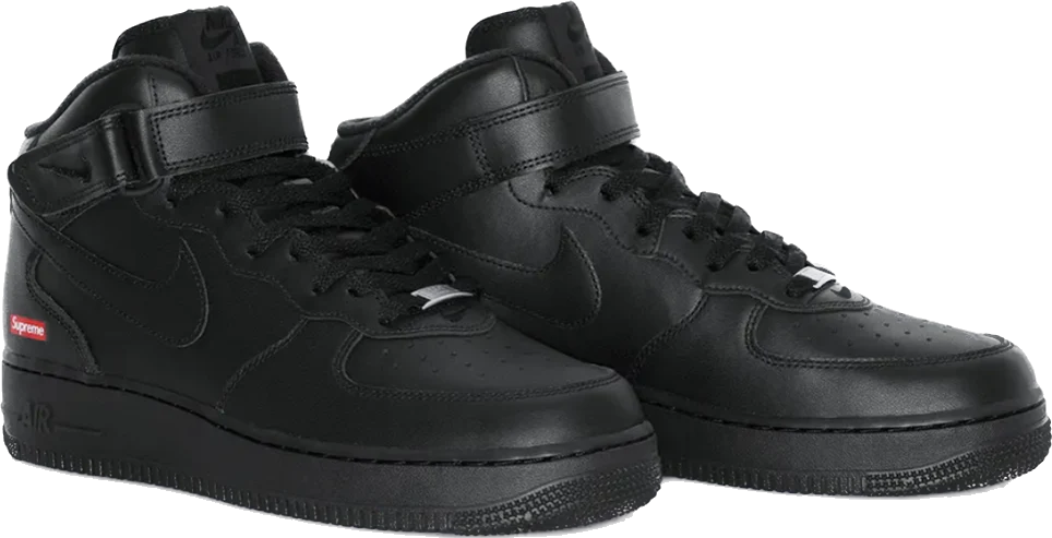 Nike Air Force 1 Mid Supreme Black