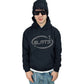 Perfect Hoodie Strass Logo Black