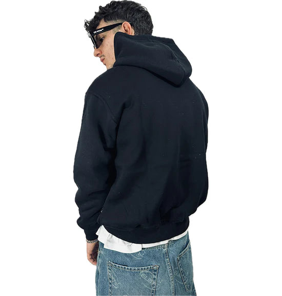 Perfect Hoodie Strass Logo Black