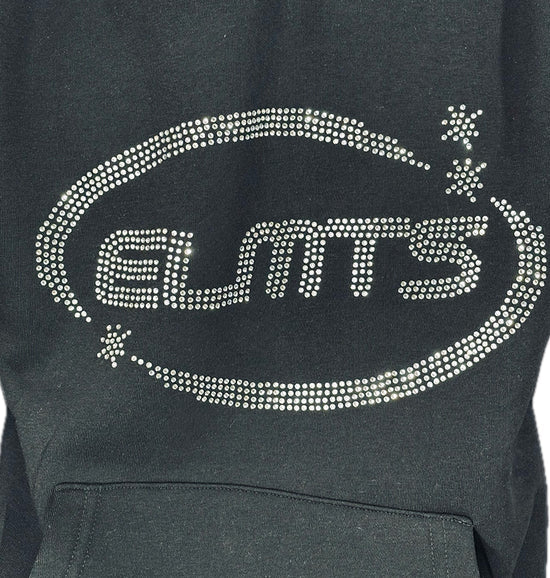 Perfect Hoodie Strass Logo Black