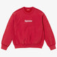 Supreme Washed Box Logo Crewneck Red
