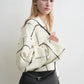 Toteme T-Lock grained-leather clutch black