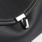 Toteme T-Lock grained-leather clutch black