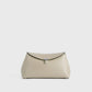 Toteme T-Lock leather clutch fawn