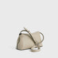 Toteme T-Lock leather clutch fawn