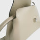 Toteme T-Lock leather clutch fawn