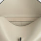Toteme T-Lock leather clutch fawn