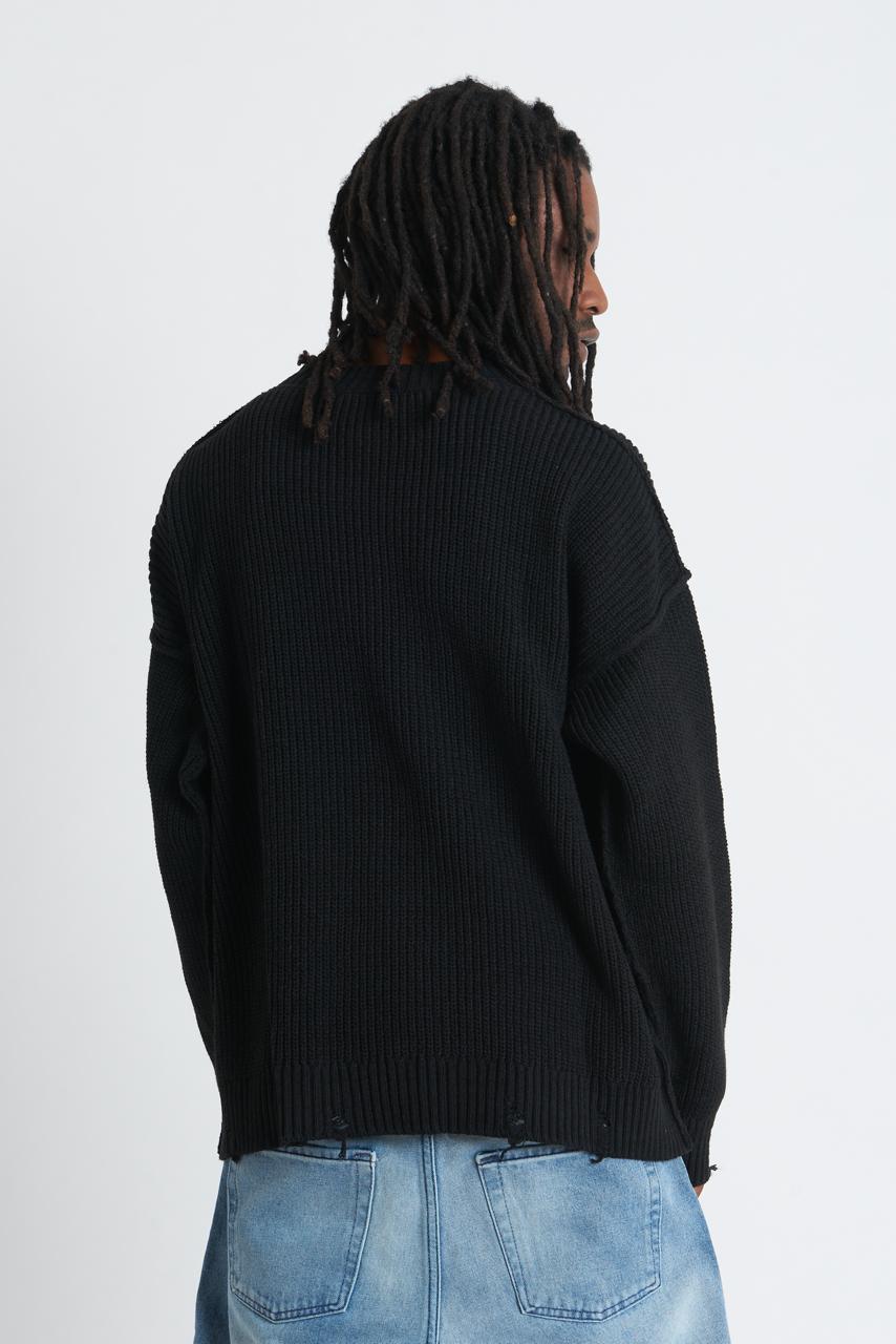 Sweater crop Costa Inglese Black