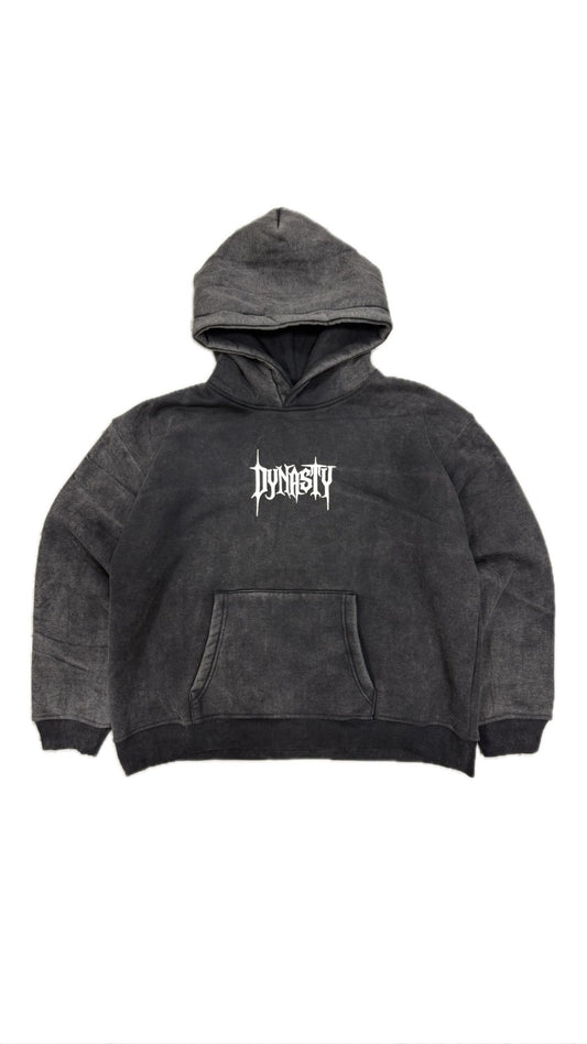 Dynasty Dirty Dye Hoodie Washed Black