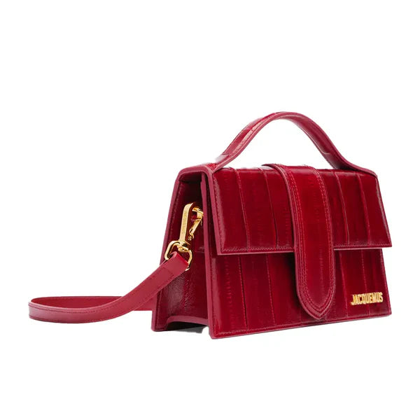 Jacquemus  Grand Bambino Dark Red Stripe