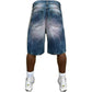Jorts Denim Baggy Magenta