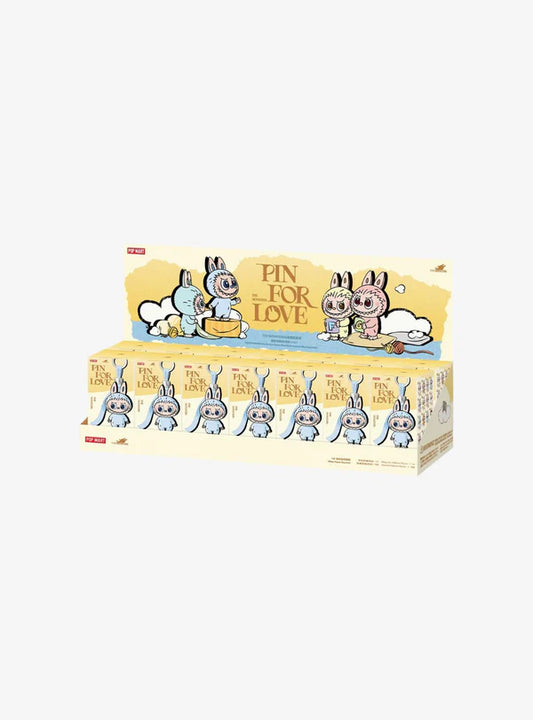 Pop Mart Labubu The Monsters Pin for Love Series Vinyl Plush Pendant (A-M) Sealed Case (14 Blind Box)