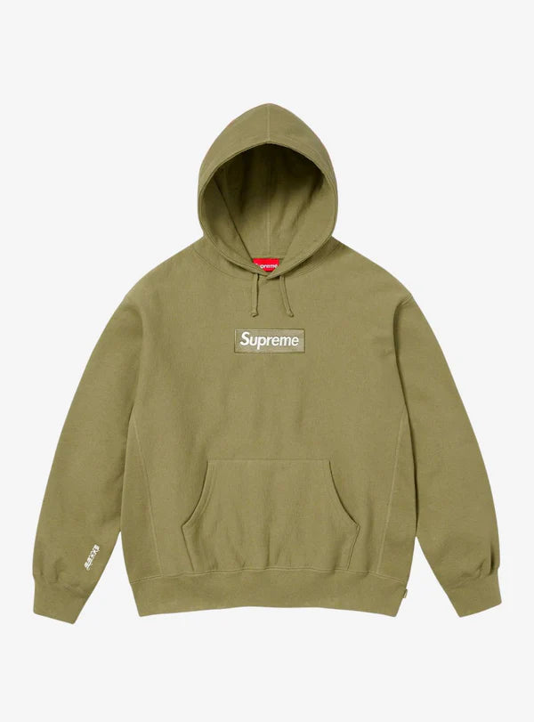 Supreme Box Logo Hooded Sweatshirt Light Olive (FW25)