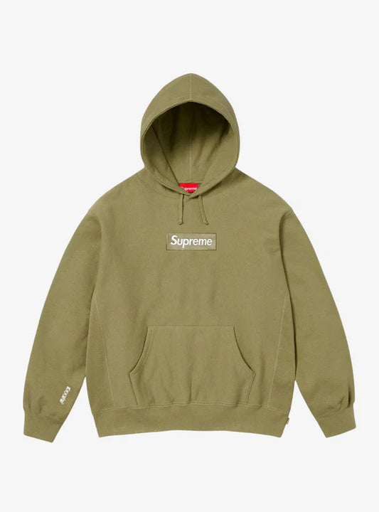 Supreme Box Logo Hooded Sweatshirt Light Olive (FW25)