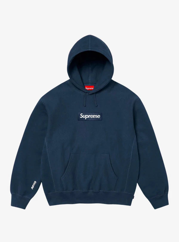 Supreme Box Logo Hooded Sweatshirt Navy (FW25)