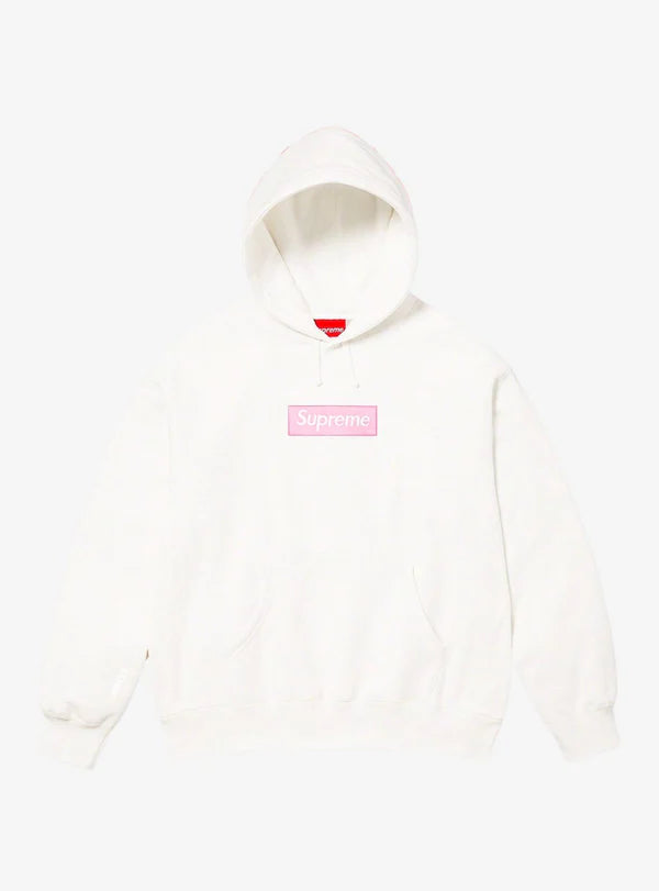 Supreme Box Logo Hooded Sweatshirt White (FW25)