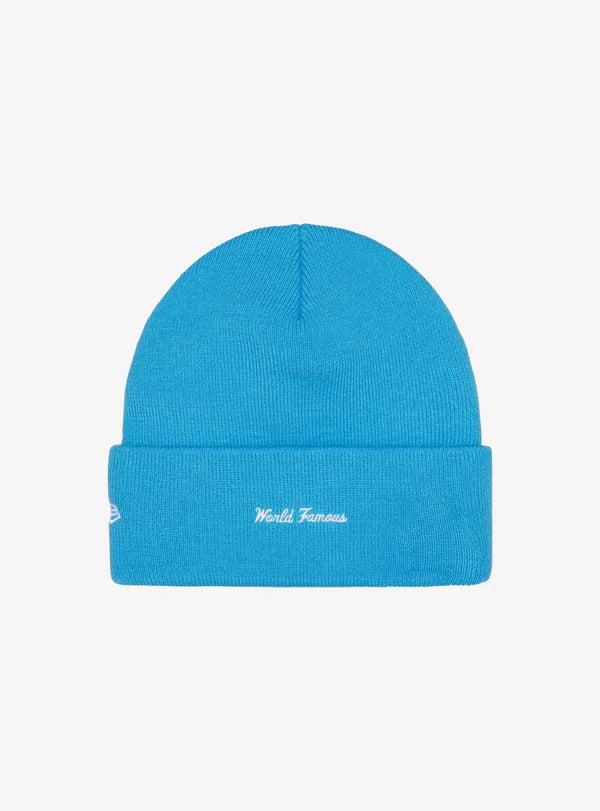Supreme New Era Box Logo Beanie Cyan (FW25)