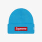 Supreme New Era Box Logo Beanie Cyan (FW25)